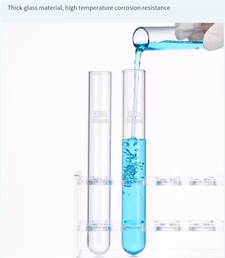 Factory Direct Chemistry Laboratory Glassware Glass Test Tube