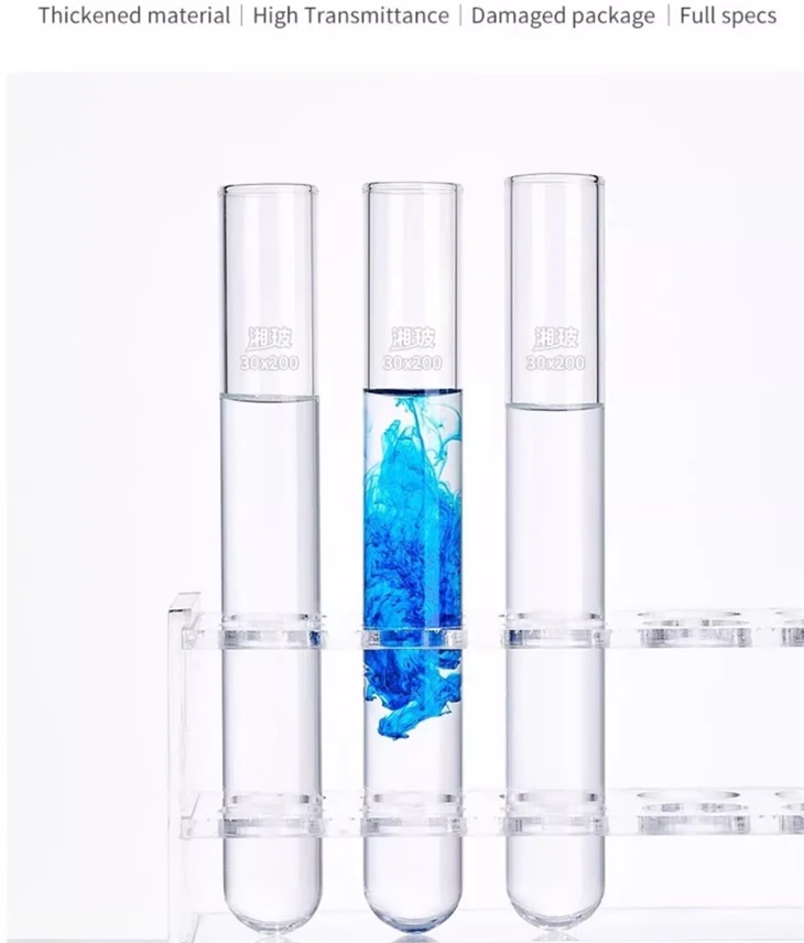 Factory Direct Chemistry Laboratory Glassware Glass Test Tube